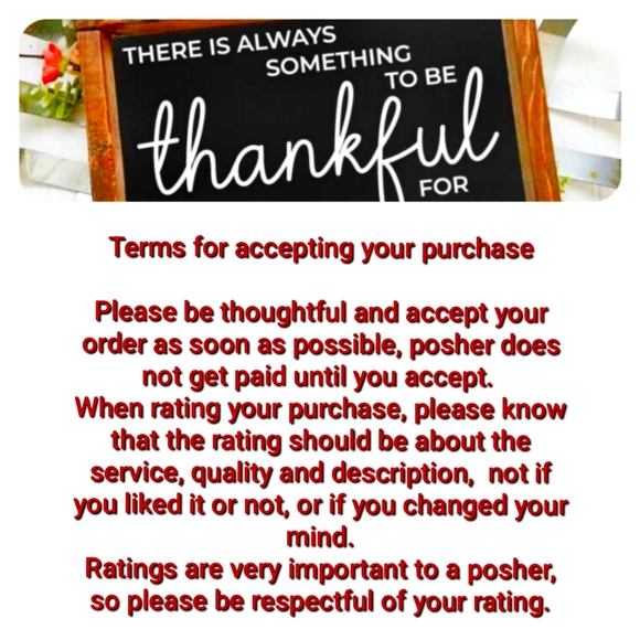 "BE KIND AND RESPECTFUL WHEN ACCEPTING YOUR PURCHASE" - Picture 1 of 1